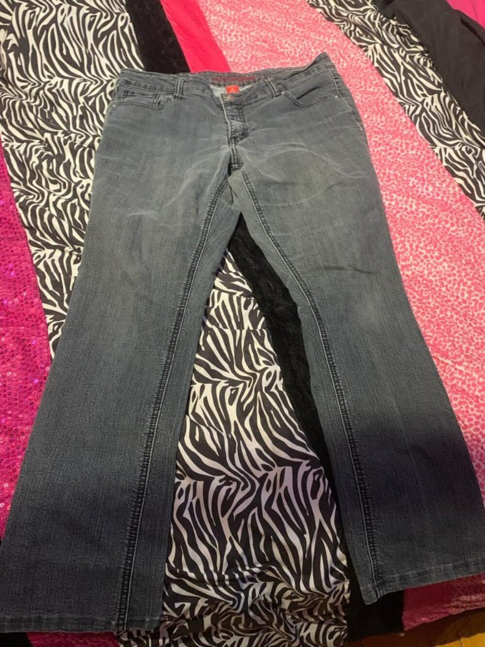 Women's Navy and Black Jeans